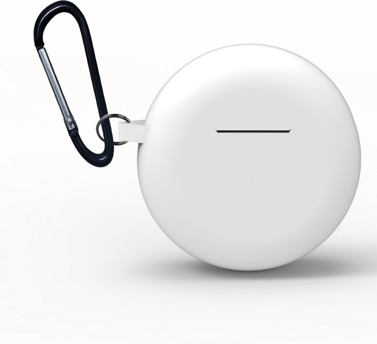 By Qubix - Huawei FreeBuds 3 siliconen hoesje - storage series - Met bevestigingsclip - wit