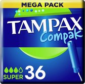 3x Tampax Compak Super 36 stuks