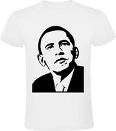 Barack Obama Heren t-shirt | president | democraten | amerika | Wit