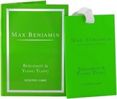 Max Benjamin Geurkaart Bergamot & Ylang Ylang 10 Cm Papier Groen