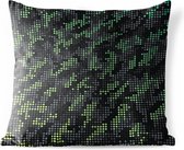 Buitenkussens - Tuin - Camouflage patroon van groene en grijze stippen - 60x60 cm
