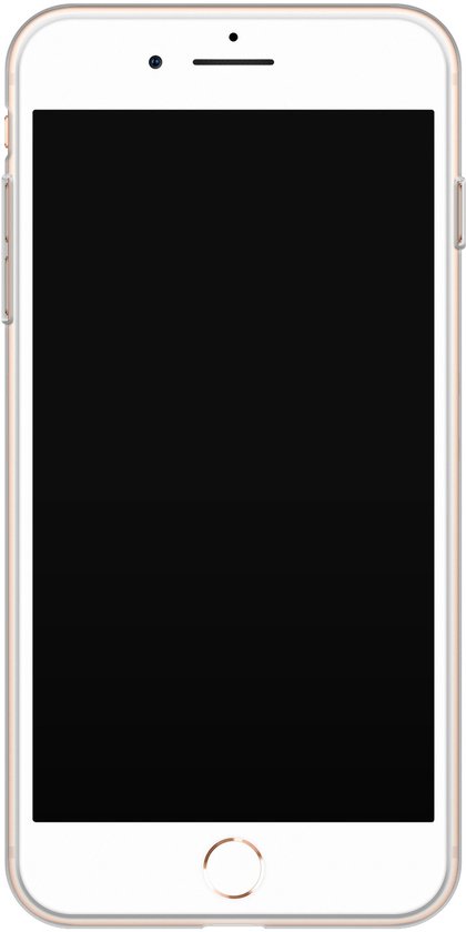 iPhone 8 Plus/ 7 Plus - Tête de chat | Étui | Étui en Siliconen TPU | Couverture arrière transparente