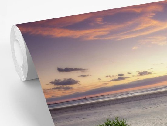 Papier peint Papier peint photo en vinyle - Coucher de soleil dans un paysage aux Nederland largeur 360 cm x hauteur 240 cm - Tirage photo sur papier peint (disponible en 7 tailles)