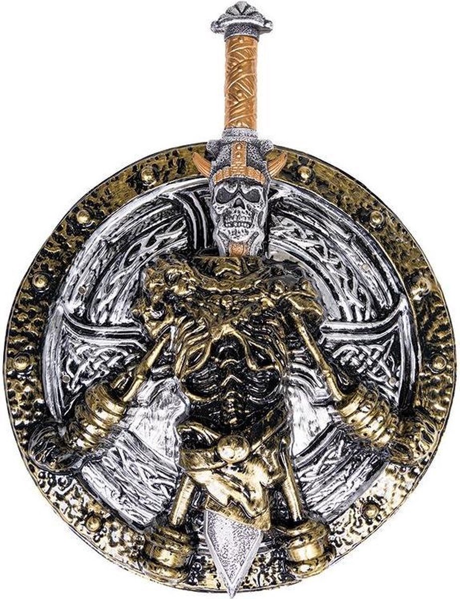 Rubie's Viking Set Jongens Polyetheen Zilver/goud 2-delig