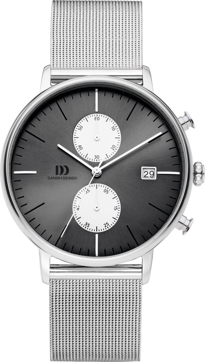 Danish Design Steel horloge - Zilverkleurig