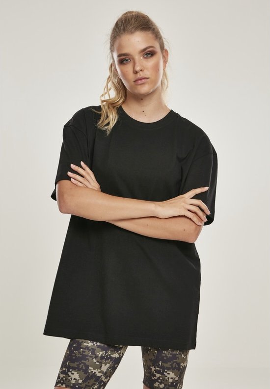 Urban Classics - Oversized Boyfriend Dames T-shirt - M - Zwart