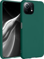 kwmobile telefoonhoesje voor Xiaomi 11 Lite (5G) NE / Mi 11 Lite (5G) - Hoesje voor smartphone - Back cover in turqoise-groen