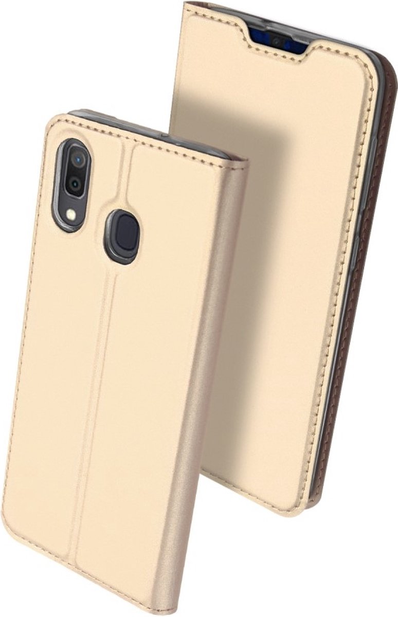 Dux Ducis - pro serie slim wallet hoes - Geschikt voor Samsung Galaxy A30 - Goud