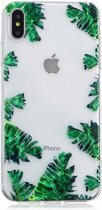 Apple iPhone XS Max Hoesje - Mobigear - Design Serie - TPU Backcover - Banana Leaf - Hoesje Geschikt Voor Apple iPhone XS Max