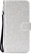 Mobigear Glitter Bookcase voor de iPhone 12 Pro Max - Zilver