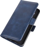 Mobigear Slim Magnet Bookcase Hoesje - Geschikt voor LG K51s - Gsm case - Blauw