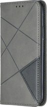 Apple iPhone 11 Pro Hoesje - Mobigear - Rhombus Slim Serie - Kunstlederen Bookcase - Grijs - Hoesje Geschikt Voor Apple iPhone 11 Pro