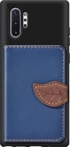 Samsung Galaxy Note 10 Plus Hoesje - Mobigear - Cards Wallet Serie - TPU Backcover - Blauw - Hoesje Geschikt Voor Samsung Galaxy Note 10 Plus