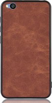 Xiaomi Redmi Go Hoesje - Mobigear - Excellent Serie - Hard Kunststof Backcover - Bruin - Hoesje Geschikt Voor Xiaomi Redmi Go