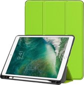 Apple iPad Air 3 10.5 (2019) Hoes - Mobigear - Tri-Fold Serie - Kunstlederen Bookcase - Groen - Hoes Geschikt Voor Apple iPad Air 3 10.5 (2019)