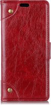 Mobigear Ranch Bookcase voor de LG V40 ThinQ - Rood