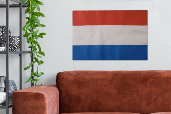 Drapeau hollandais Toile 60x40 cm - Tirage photo sur toile (Décoration murale salon / chambre)