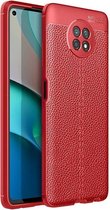 Voor Samsung Galaxy A32 Litchi Texture TPU schokbestendig hoesje (rood)