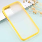 Voor iPhone 12 Pro Max Skin Feel-serie schokbestendig Frosted TPU + pc-beschermhoes (geel)
