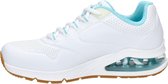 Skechers Uno 2 dames sneaker - Wit blauw - Maat 36