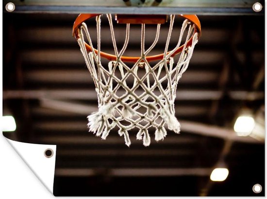 Een basketbal net van een basket - Tuindoek
