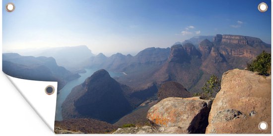 Wanddecoratie buiten De Zuid-Afrikaanse rivier Blyde stroomt in Afrika