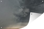 Tuinposter - Tuindoek - Tuinposters buiten - Stormwolken pakken samen - 120x80 cm - Tuin