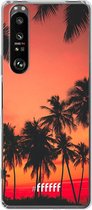 6F hoesje - geschikt voor Sony Xperia 1 III -  Transparant TPU Case - Coconut Nightfall #ffffff