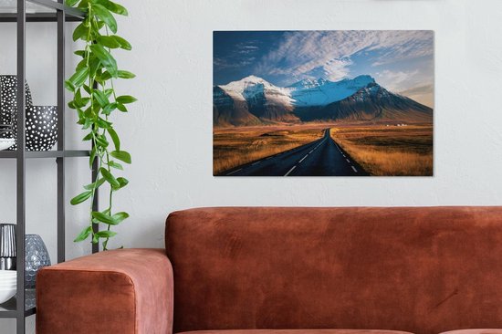 Peintures sur toile - Montagnes d'Islande - 60x40 cm - Décoration murale