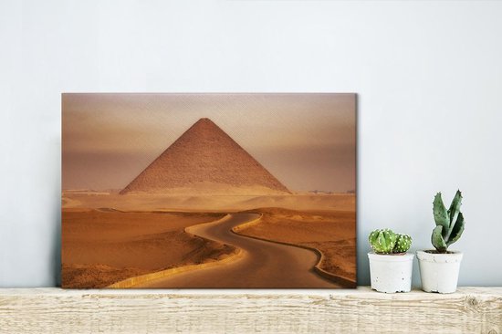 Pyramide rouge de Snofroe à Dashur en Egypte 30x20 cm - petit - Tirage photo sur toile (Décoration murale salon / chambre)