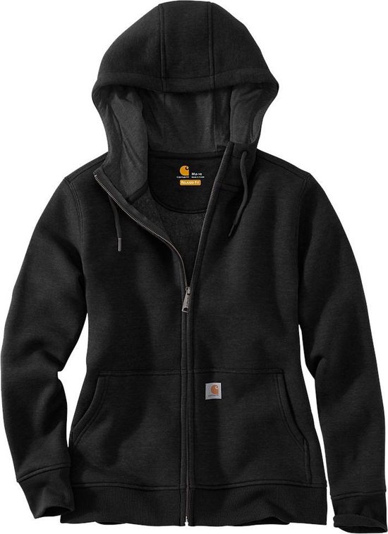 Carhartt 102788 Clarksburg Zip Sweatshirt - Relaxed Fit - Black - M