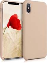 kwmobile telefoonhoesje voor Apple iPhone XS Max - Hoesje met siliconen coating - Smartphone case in parelmoer