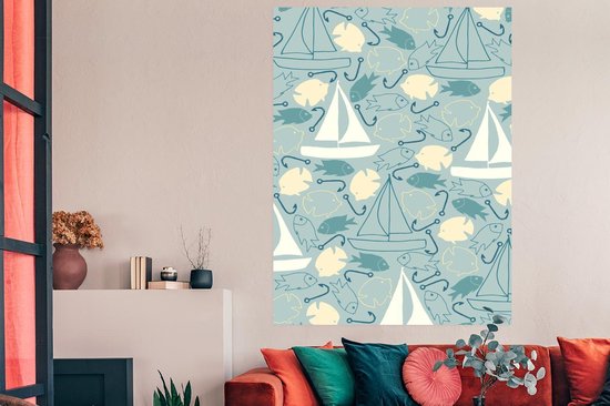Motif voilier 120x180 cm / Poster Fleurs XXL / Groot format!