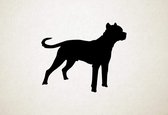 Silhouette hond - Alano Espanol - M - 60x73cm - Zwart - wanddecoratie