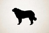 Silhouette hond - Pyrenean Mastiff - Pyreneese Mastiff - XS - 21x30cm - Zwart - wanddecoratie