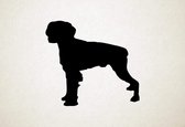 Silhouette hond - Britanny - L - 75x82cm - Zwart - wanddecoratie