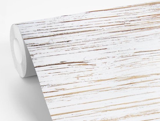 Structure de fotobehang planches blanches