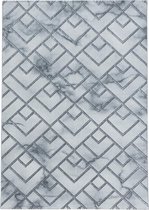 Modern laagpolig vloerkleed Naxos - zilver 3813 - 160x230 cm