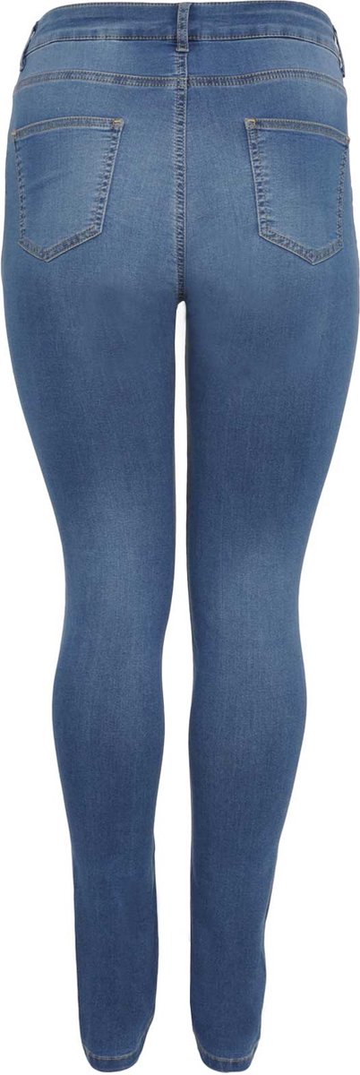 Yoek | Grote maten - dames jeans skinny fit - donkerblauw