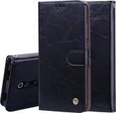 Business Style Oil Wax Texture Horizontal Flip Leather Case voor Geschikt voor Xiaomi Redmi K20 / K20 Pro, met houder & kaartsleuven & portemonnee (zwart)