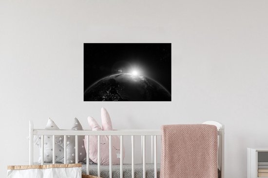 Stickers muraux - Terre - Planètes - Soleil - 60x40 cm - Film adhésif