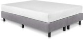 Bed4less Boxspring 180 x 210 cm - Met Matras - Tweepersoons - Grijs