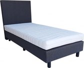 Bed4less Boxspring 90 x 200 cm - Met Matras - Eenpersoons - Antraciet