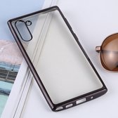 Ultradunne galvaniseren Soft TPU beschermende achterkant van de behuizing voor Galaxy Note10 (zwart)