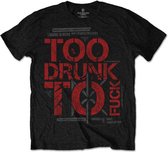 Dead Kennedys - Too Drunk Heren T-shirt - 2XL - Grijs