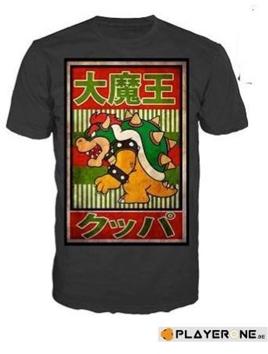 Nintendo-Bl.. Bowser Kanji Mens T-S