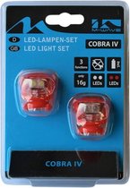 Fietsverlichting set Led Cobra 220633 Rood