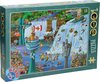 Cartoon Niagara Falls Puzzel 1000 Stukjes