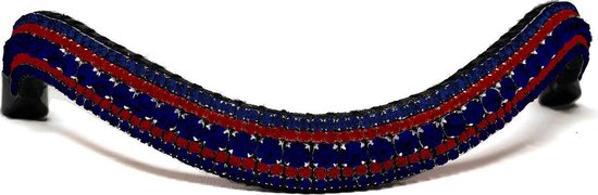 Frontal Strass Bordeaux Rouge & Marine / XFull