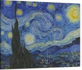 De sterrennacht, Vincent van Gogh - Foto op Canvas - 60 x 45 cm